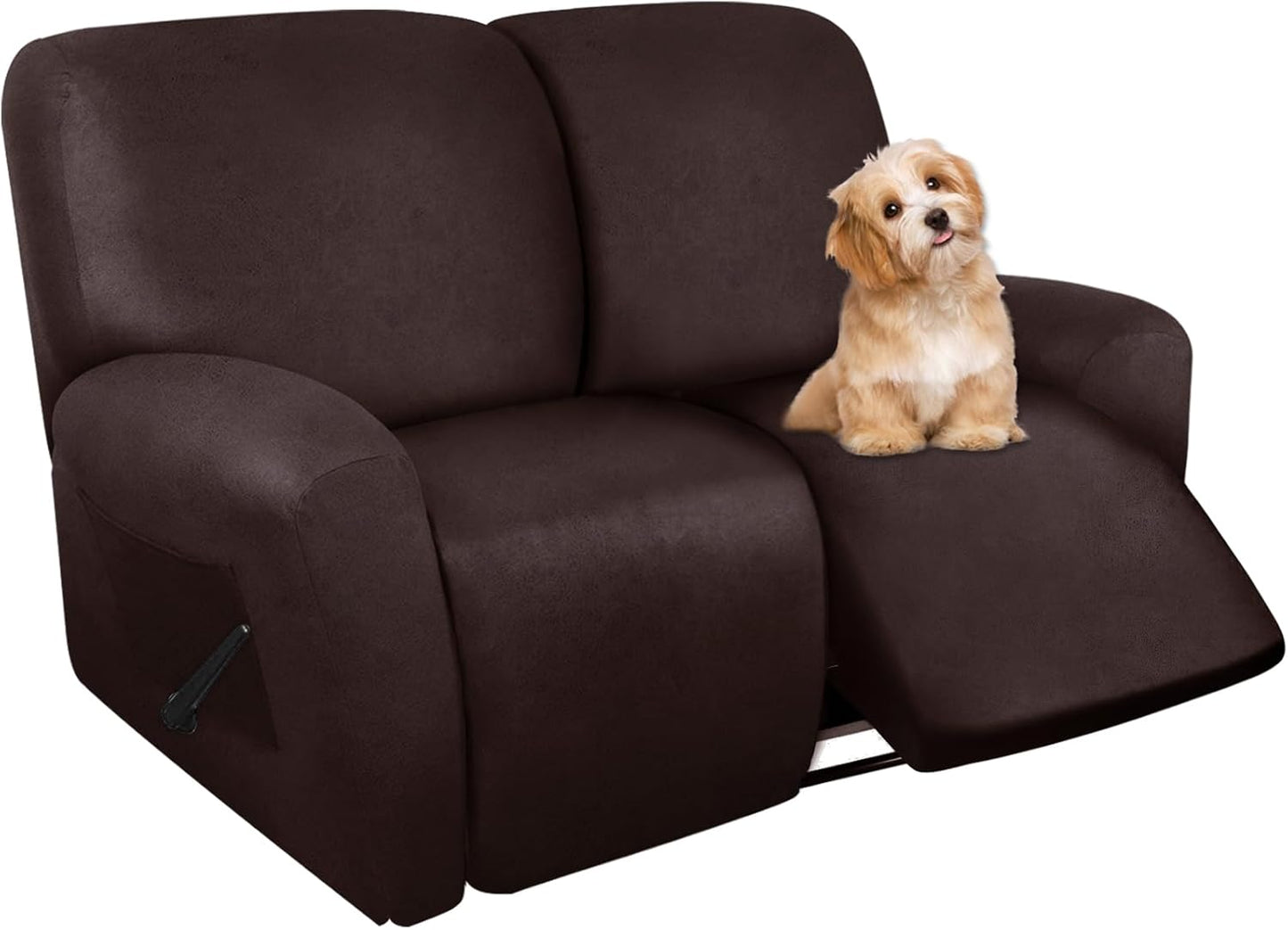 Molasofa Loveseat Recliner Slipcover - Stretch Leather Cover