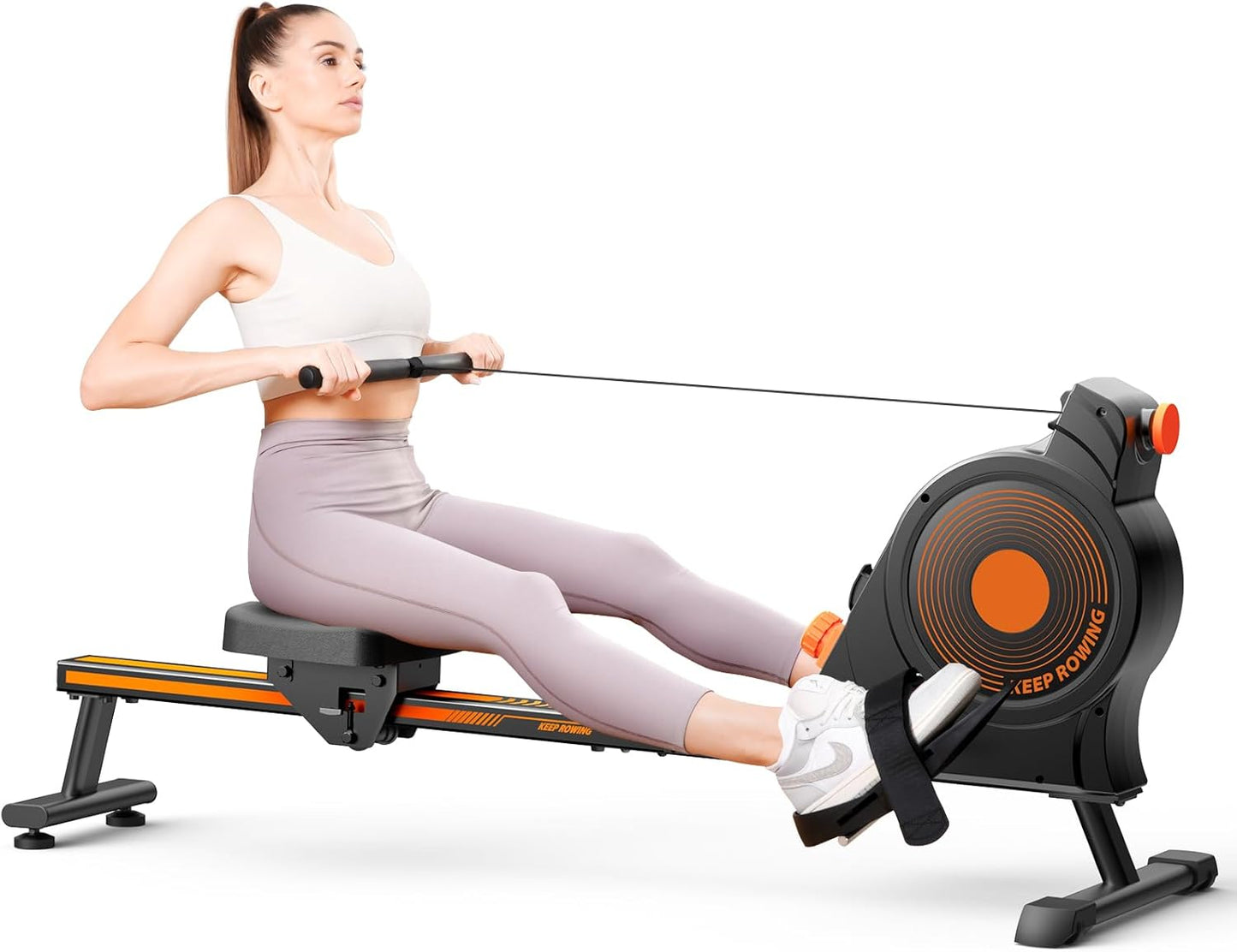 YGZ Magnetic/Water Rowing Machine - 16 Resistance Levels, 350 LB Capacity