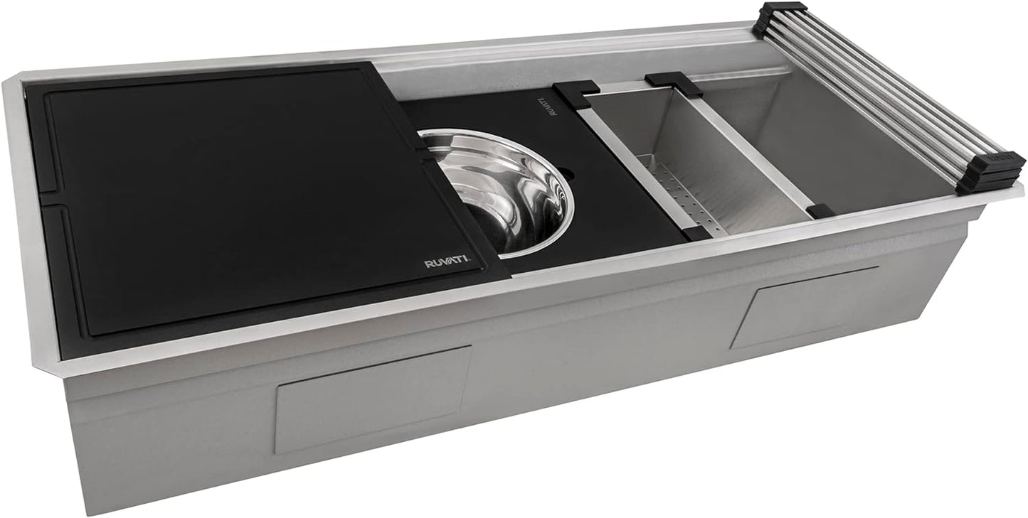 Ruvati 45-inch Two-Tiered Ledge Workstation Kitchen Sink Review