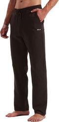 Men's Cotton Yoga Sweatpants Loose Athletic Pants with Pockets