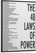 Empower Your Space: 48 Laws of Power Poster
