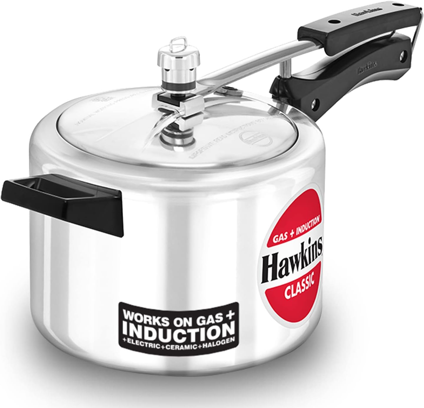 Hawkins Aluminium 4 Litre Classic Pressure Cooker for Fast Cooking