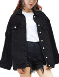 Omoone Women's Casual Oversized Denim Jacket for Trendy Looks