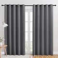 Blackout Window Curtains 70 x 84 in Gray - Thermal Insulated Panels