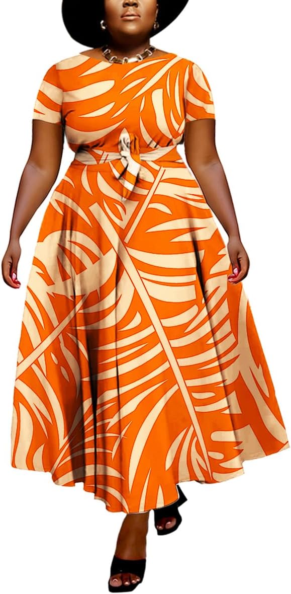 Women Plus Size Formal A Line Maxi Dress with Pockets