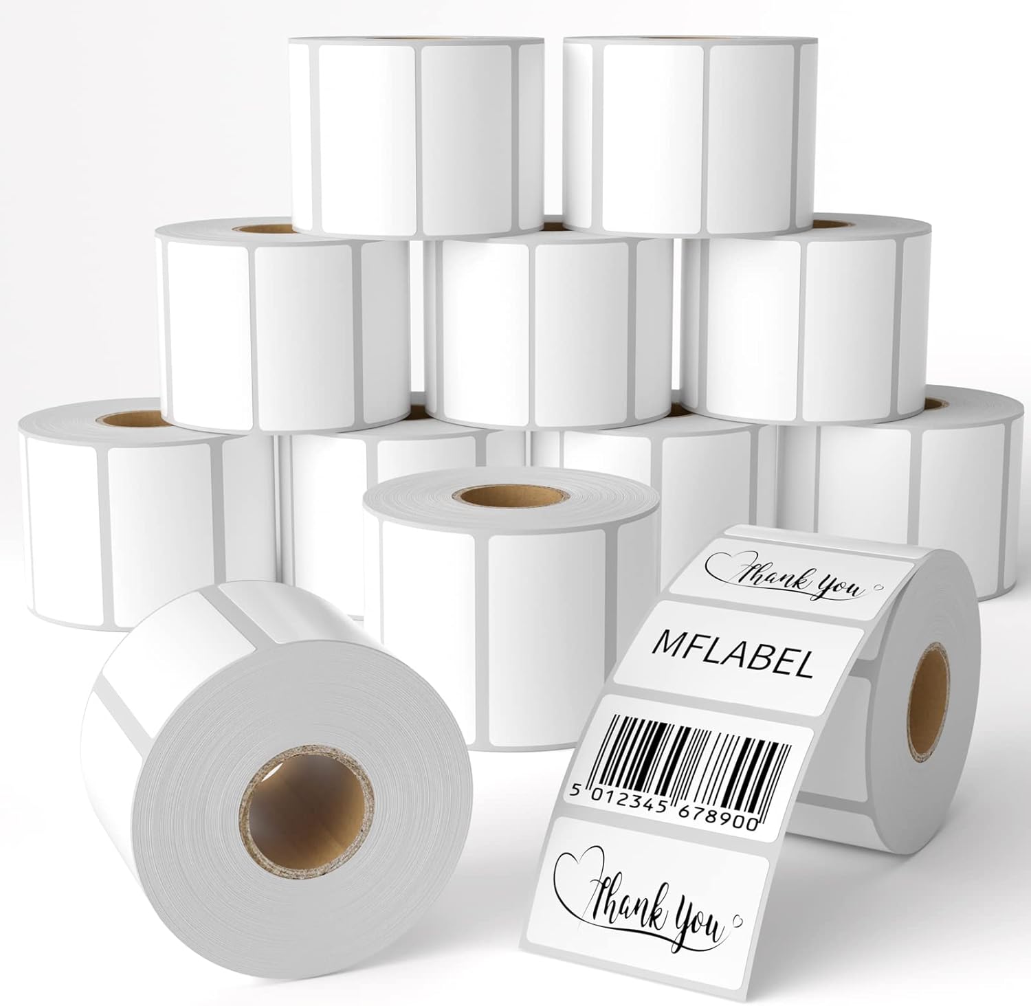 Fast Ship: 12 Rolls 2-1/4 x 1-1/4 Direct Thermal Labels