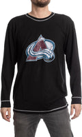 Calhoun Men's NHL Team Logo French Terry Long Sleeve Raglan Shirt