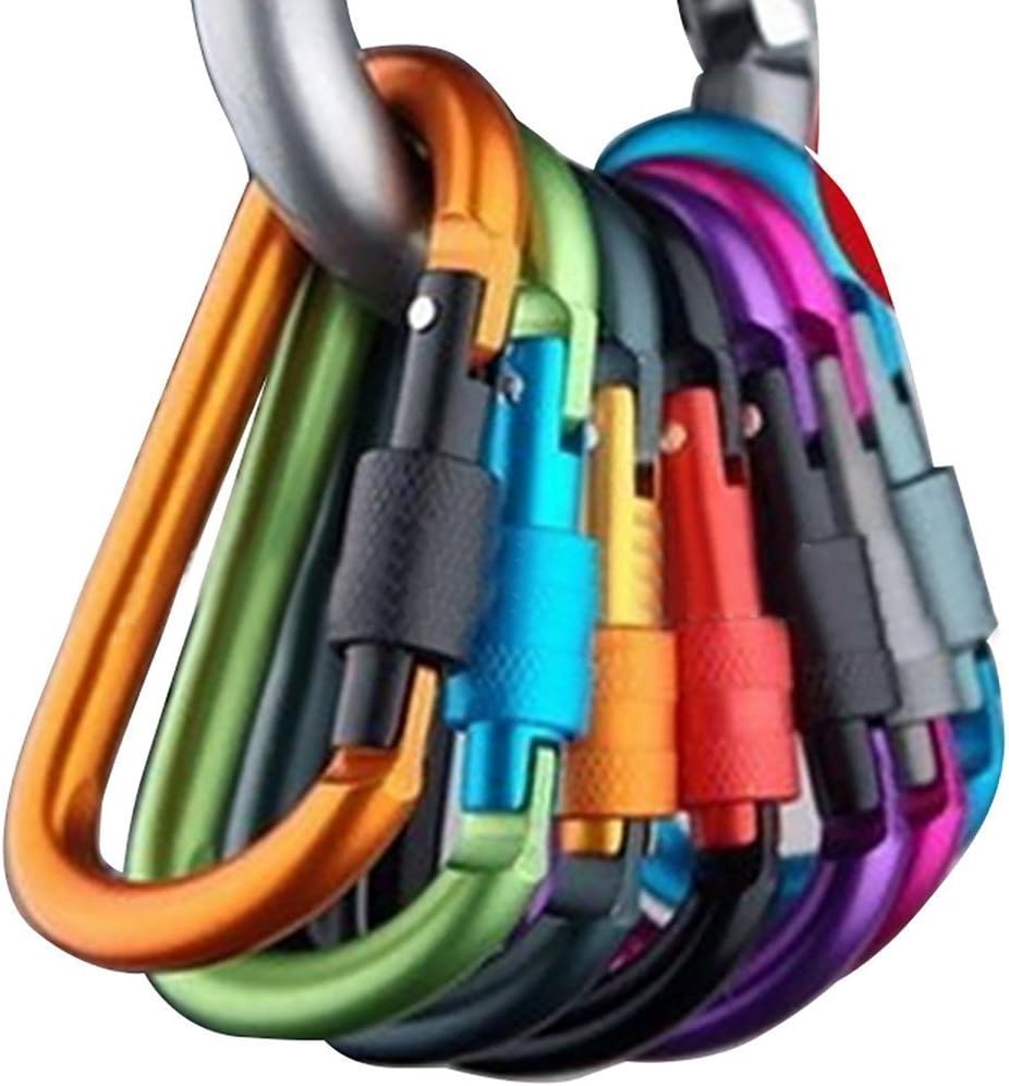 GBSTORE: 10 Pack Locking Carabiner Keychains!