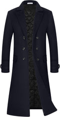 Men's Luxury Full Length Trench Coat - Warm Wool Overcoat