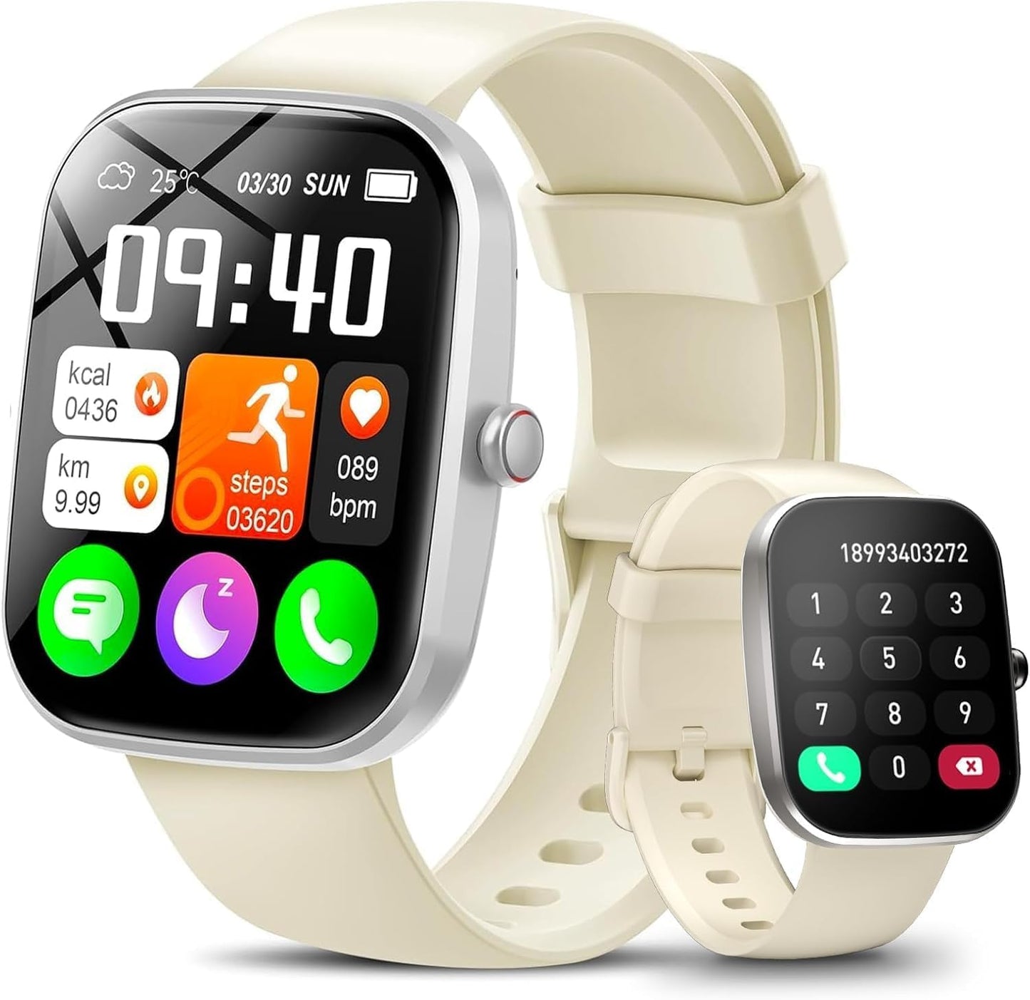 Smart Watch for Men Women with 1.91-Inch HD Touch Screen
