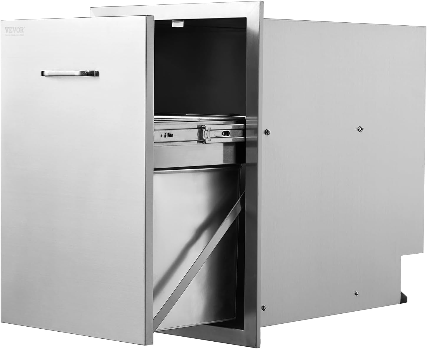 VEVOR Pull Out Trash Drawer for Outdoor Kitchen BBQ Island