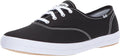 Keds Women's Champion Canvas Lace Up Sneaker in Black - Classic
