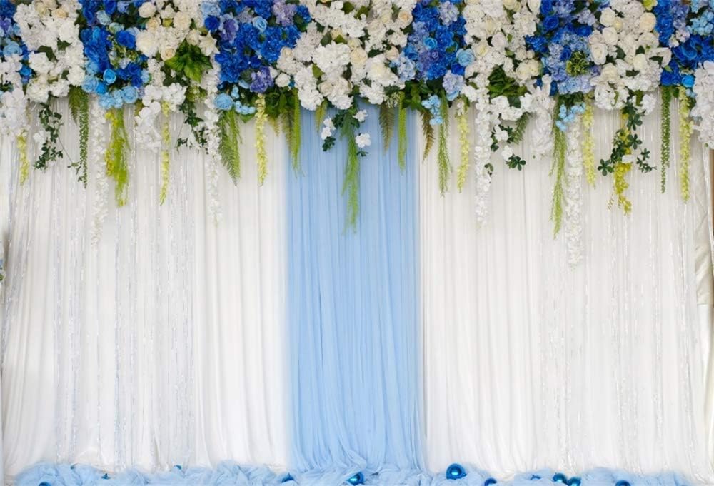Romantic Floral Wedding Backdrop by AOFOTO