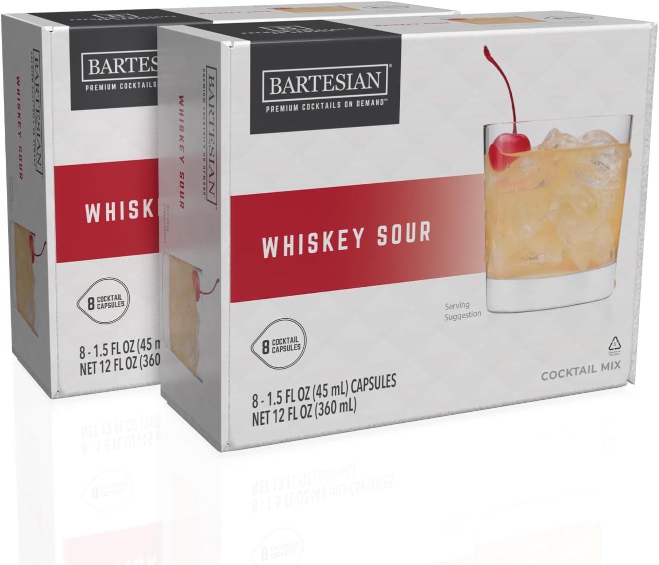Bartesian 16-Pack Whiskey Sour Mixer Capsules for Perfect Cocktails