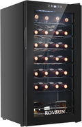 ROVSUN 28 Bottle Wine Fridge - Compressor Cooler for Red & White