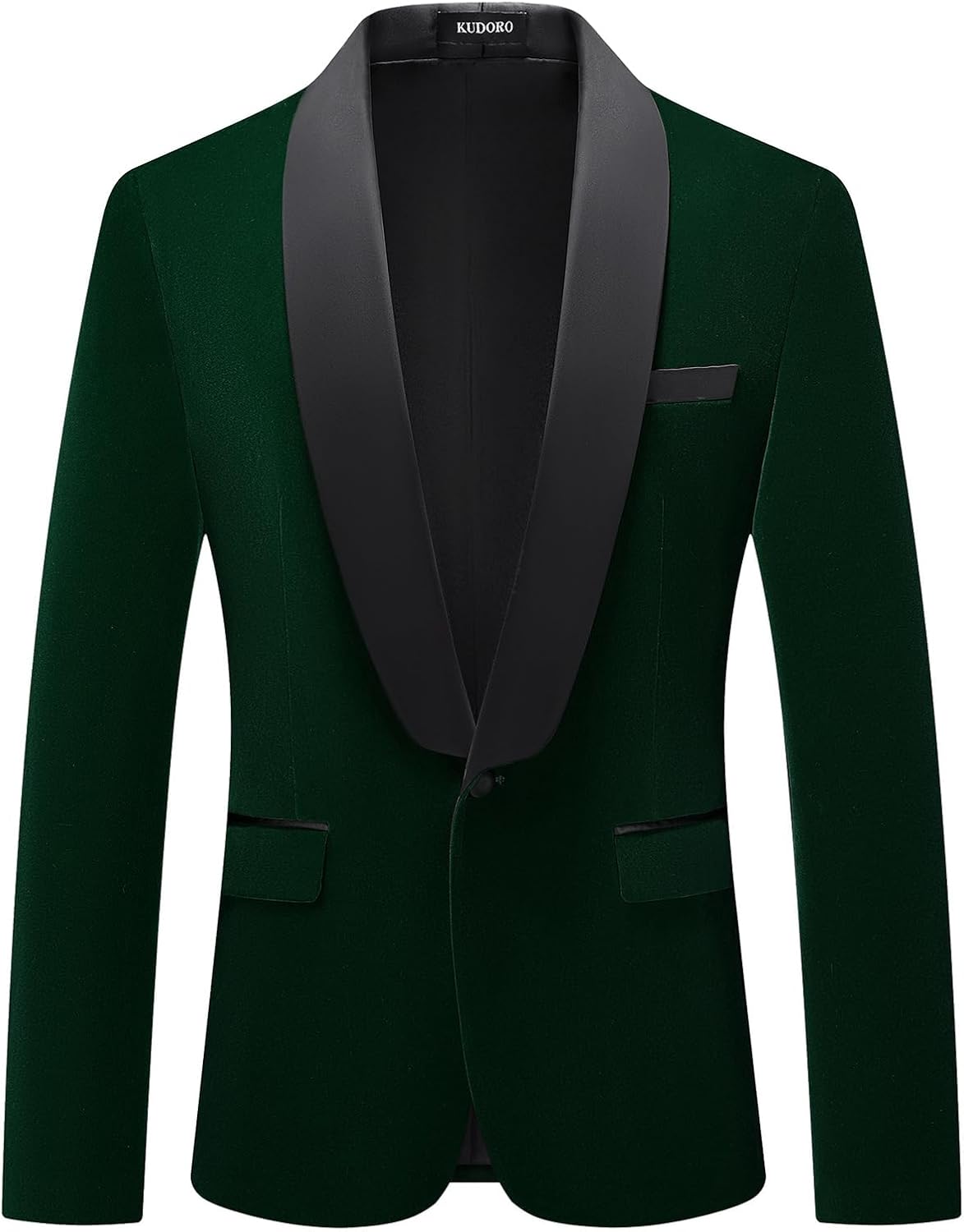 Mens Velvet Blazer Slim Fit Tuxedo Jacket for Weddings and Prom
