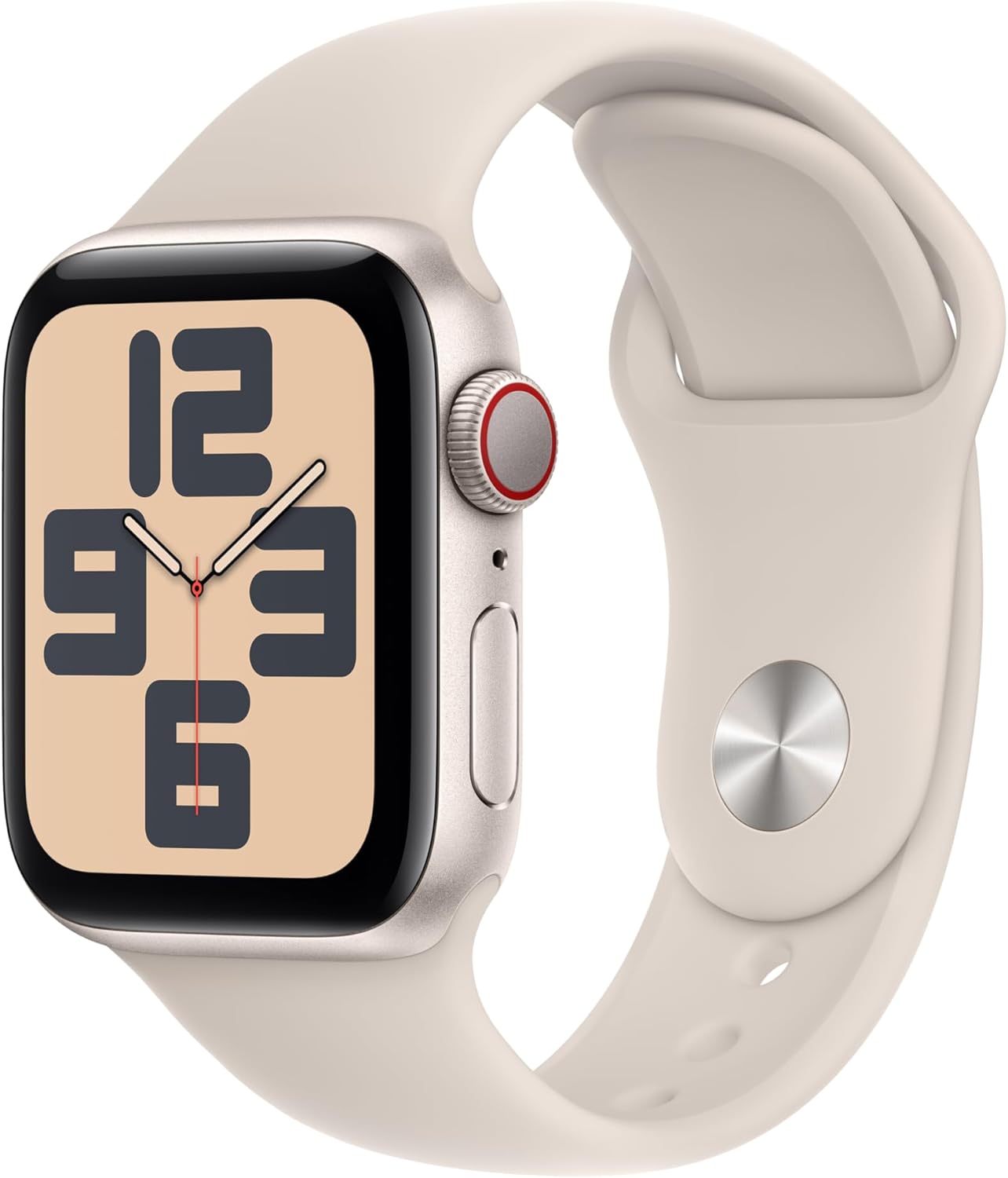 Renewed Apple Watch SE 40mm GPS + Cellular - Starlight Shine