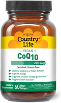 CoQ10 200mg Vegan Softgels - Heart & Cellular Energy Support