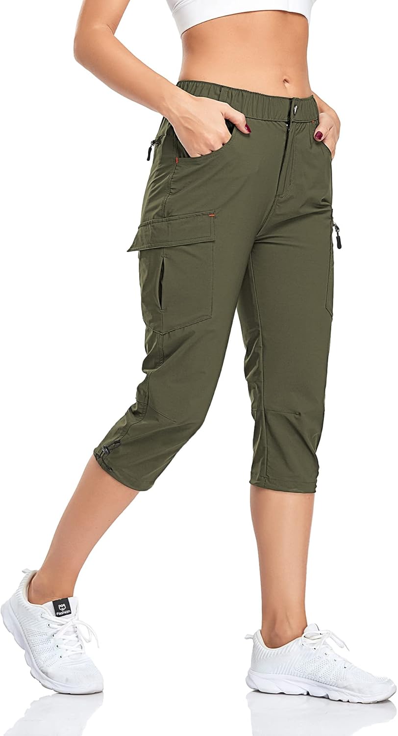 GymBrave Women's Hiking Cargo Pants for Outdoor Adventures