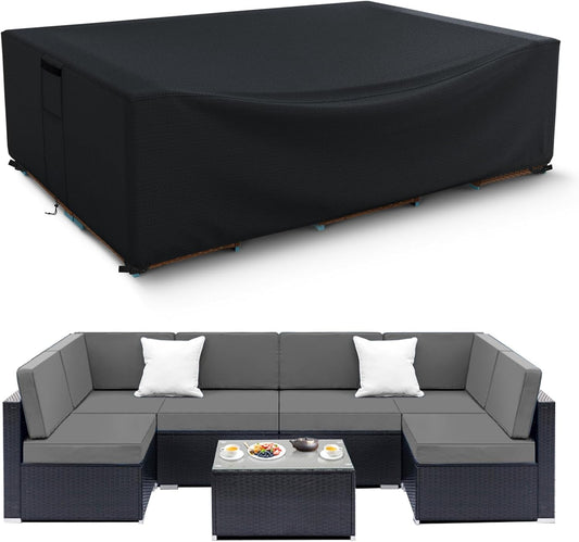 Patio Furniture Covers Waterproof Heavy Duty 600D for Sectional