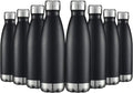 17oz Stainless Steel Water Bottles Bulk - Vacuum Insulated 8 Pack