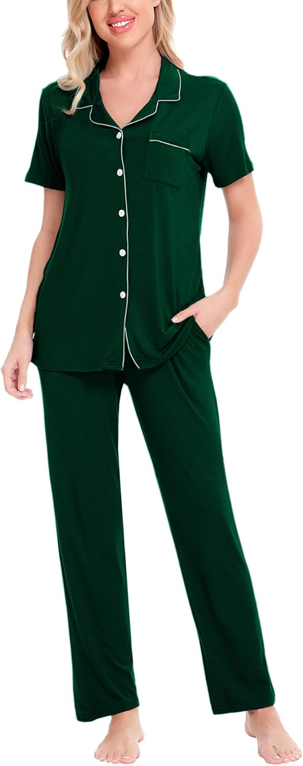 SWOMOG Women Pajama Sets Comfy Two-Piece Sleepwear for Relaxation