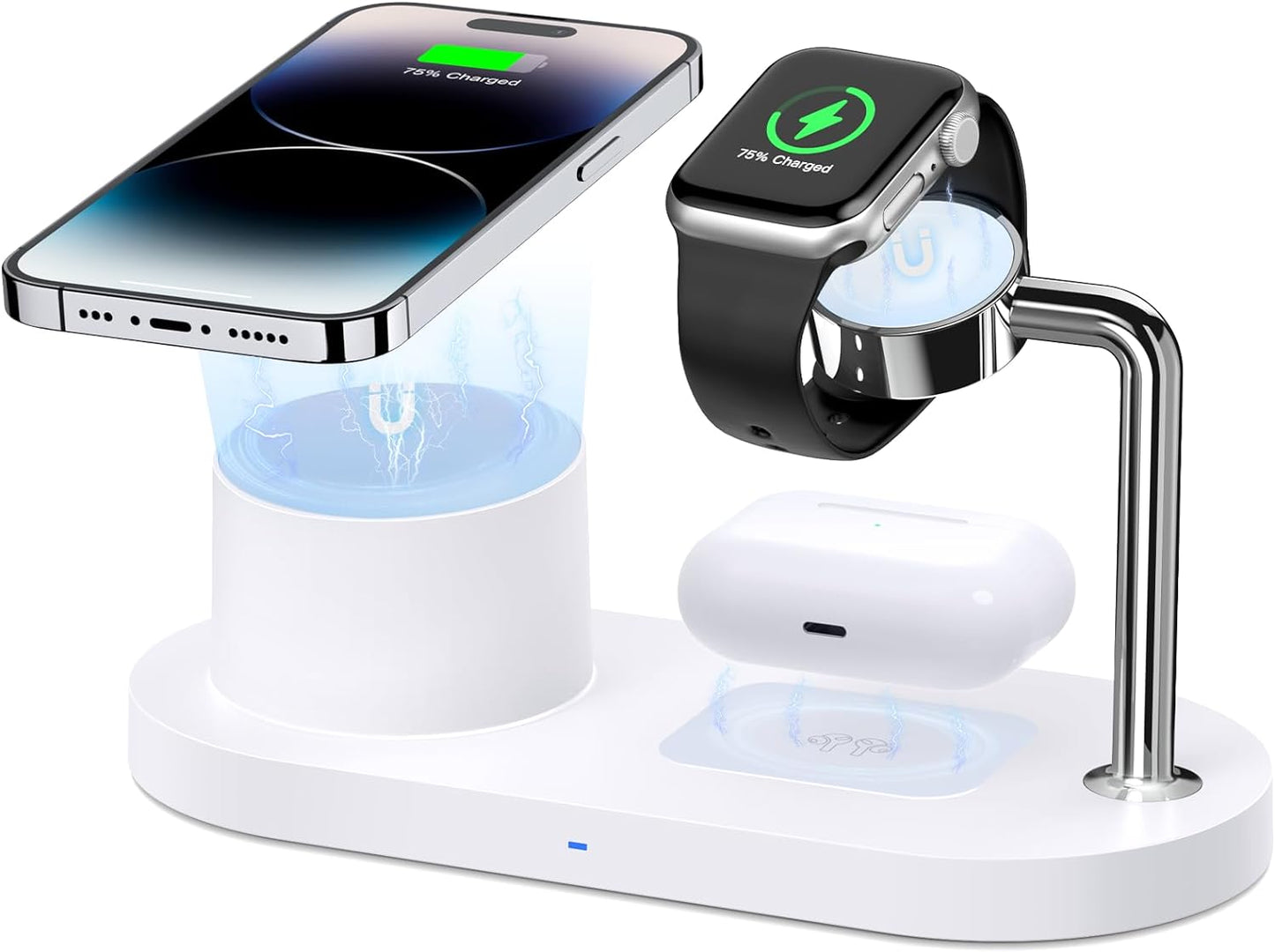 Fast 3-in-1 Mag-Safe Charger Stand: Multi-Device Dock