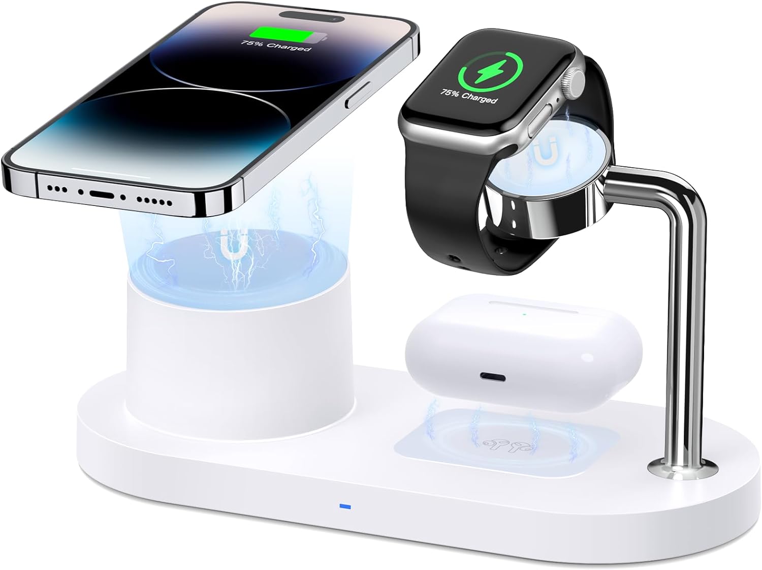 Fast 3-in-1 Mag-Safe Charger Stand: Multi-Device Dock