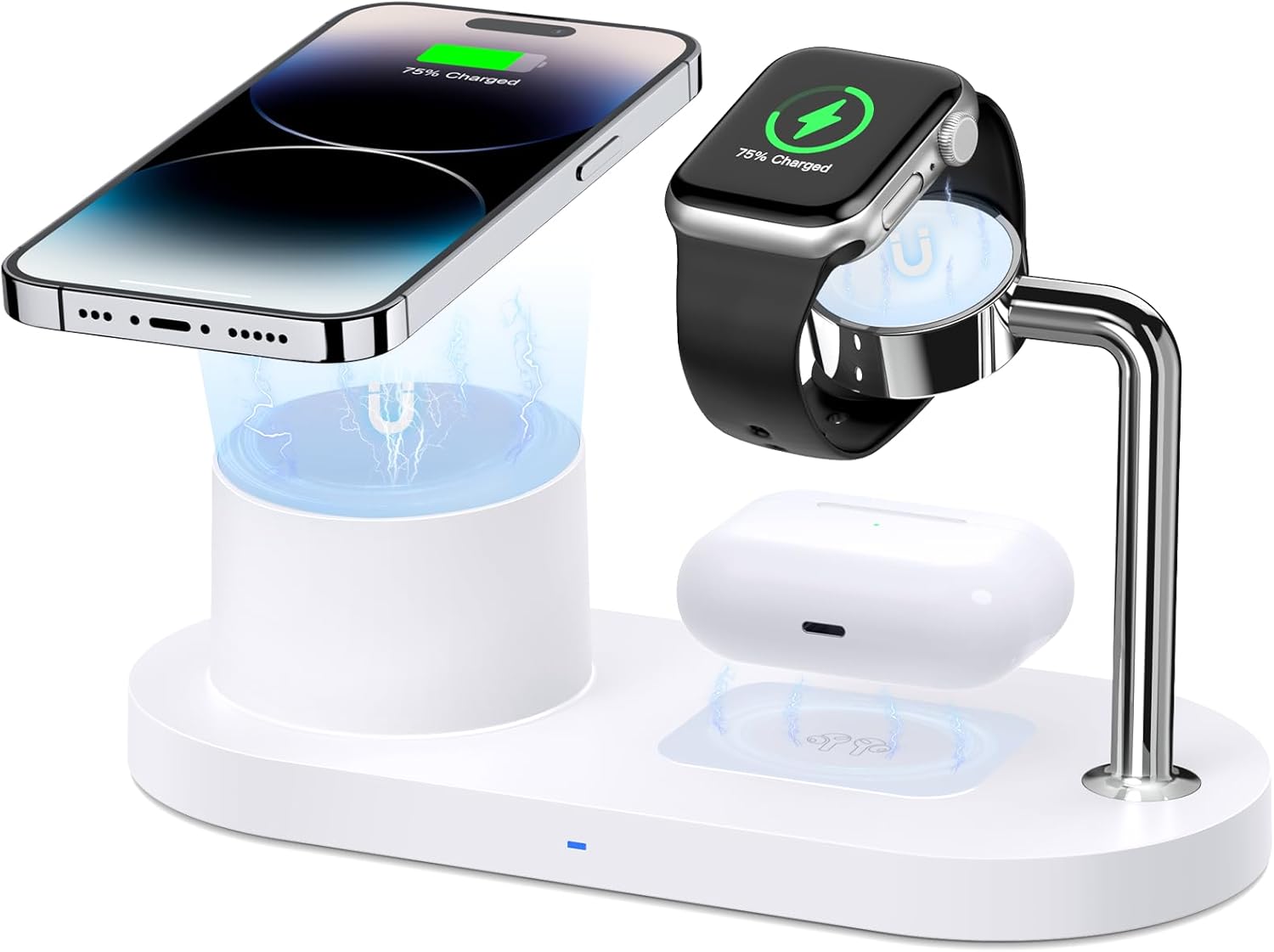 3-in-1 Fast Mag-Safe Charger: Sildark Dock