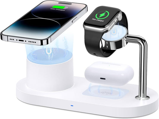 3-in-1 Fast Mag-Safe Charger: Sildark Dock
