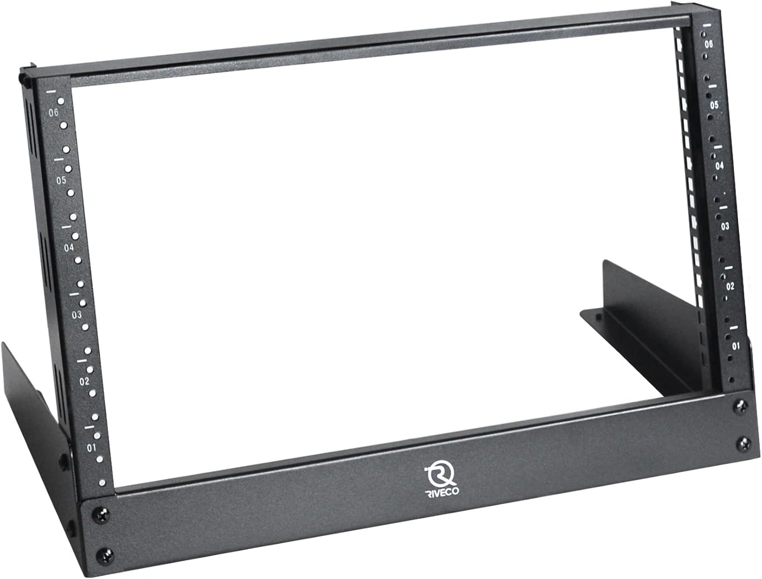 RIVECO 6U Desktop Rack for Audio & Network Devices - Sturdy Design