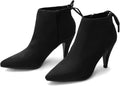 Womens Pointed Toe Heels Ankle Booties Kitten Stiletto - Classic