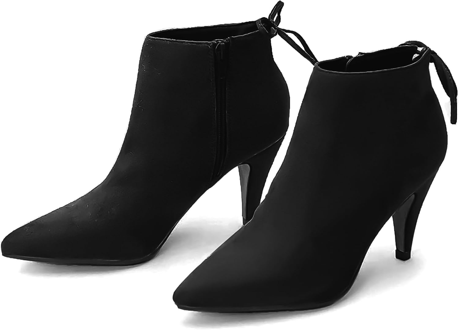 Womens Pointed Toe Heels Ankle Booties for Stylish Comfort
