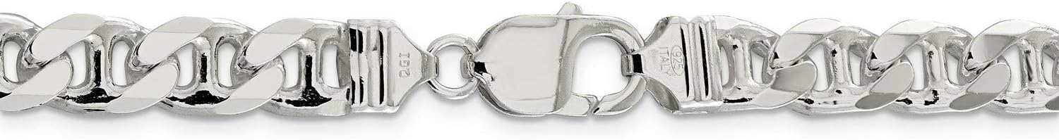 Genuine .925 Sterling Silver Miami Cuban Anchor Chain Necklace