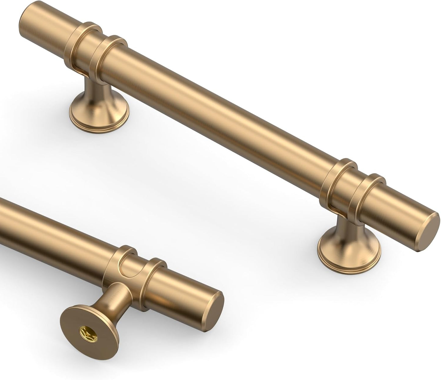 10 Pack 3.75 Inch Champagne Bronze Kitchen Cabinet Handles