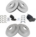 Front & Rear Brake Pad and Rotor Kit for 2003-2012 FX35 FX45 Murano