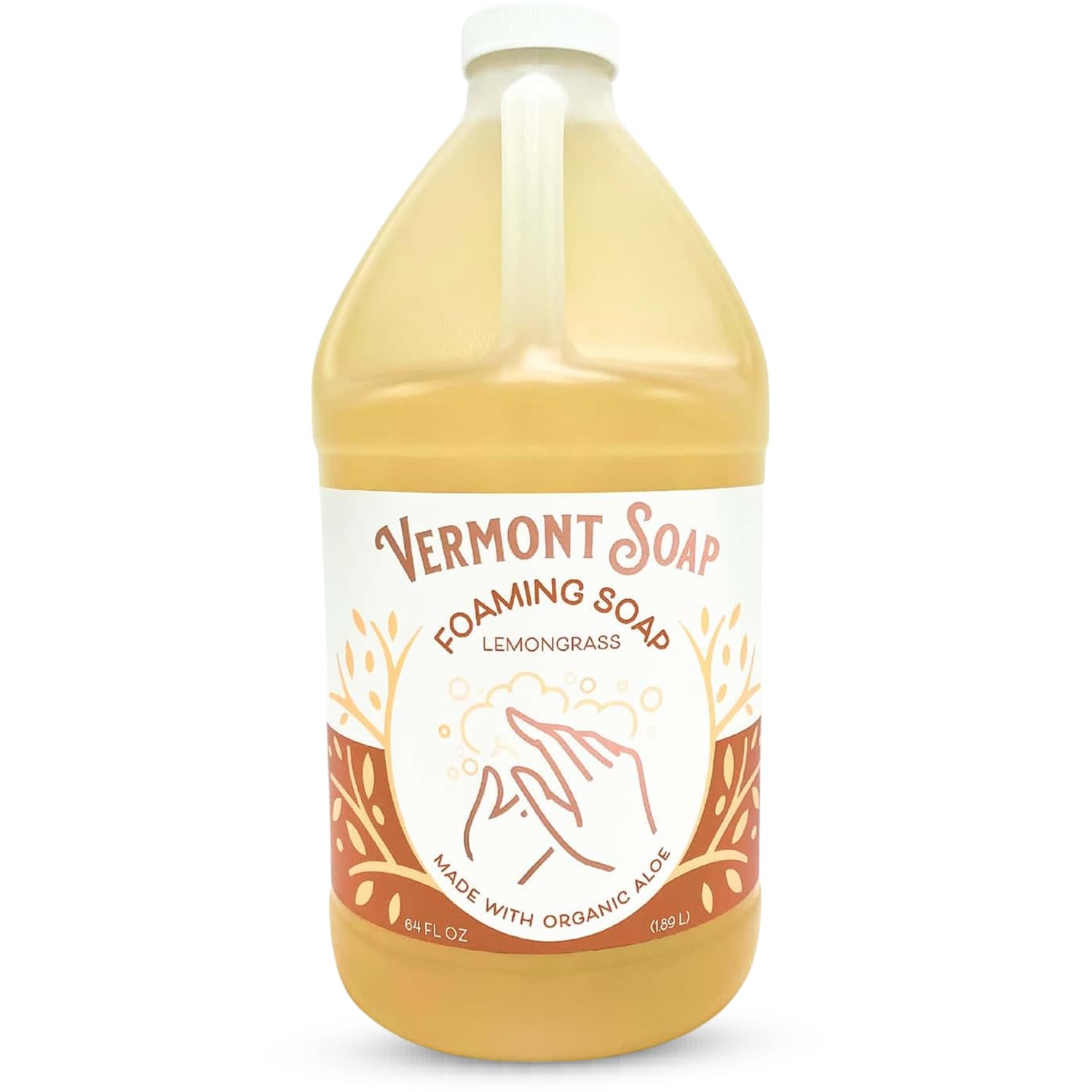 Organic Lemongrass Zen Foaming Hand Soap for Sensitive Skin