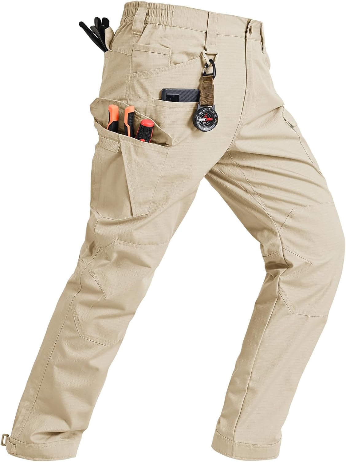 TBMPOY Men's Water Resistant Cargo Work Pants for Outdoor Use