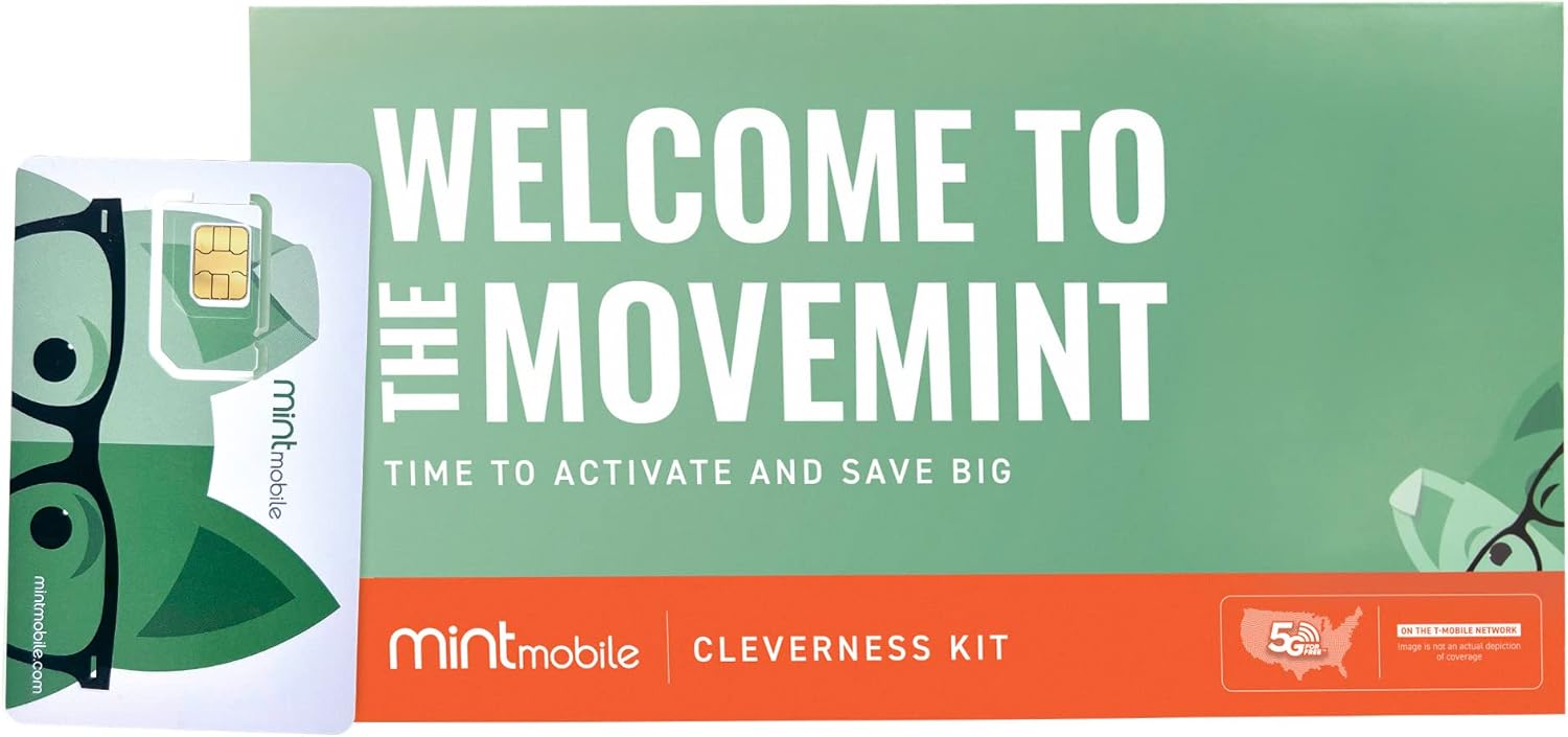 Mint Mobile Phone Plan with 20GB 5G Data Unlimited Talk Text