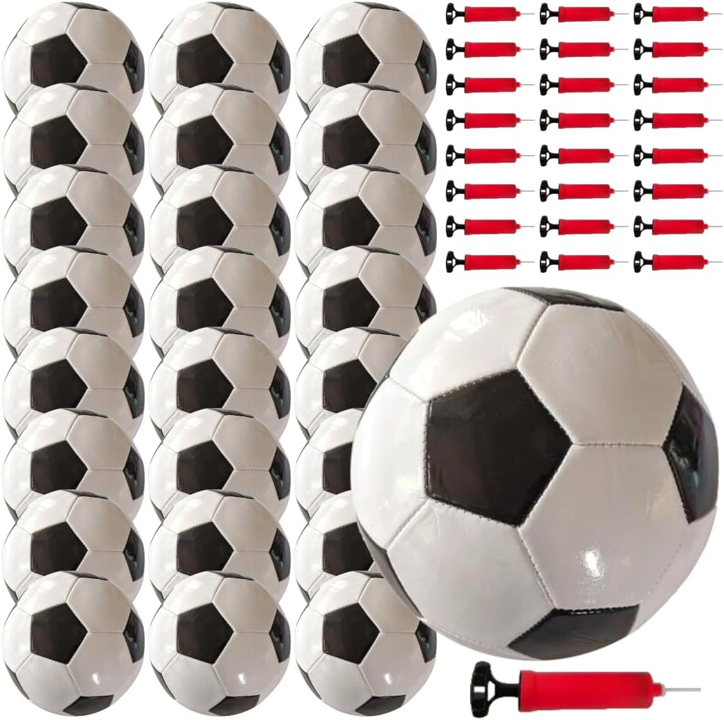 25 Pack Soccer Balls with Pump Sets for Operation Christmas Child
