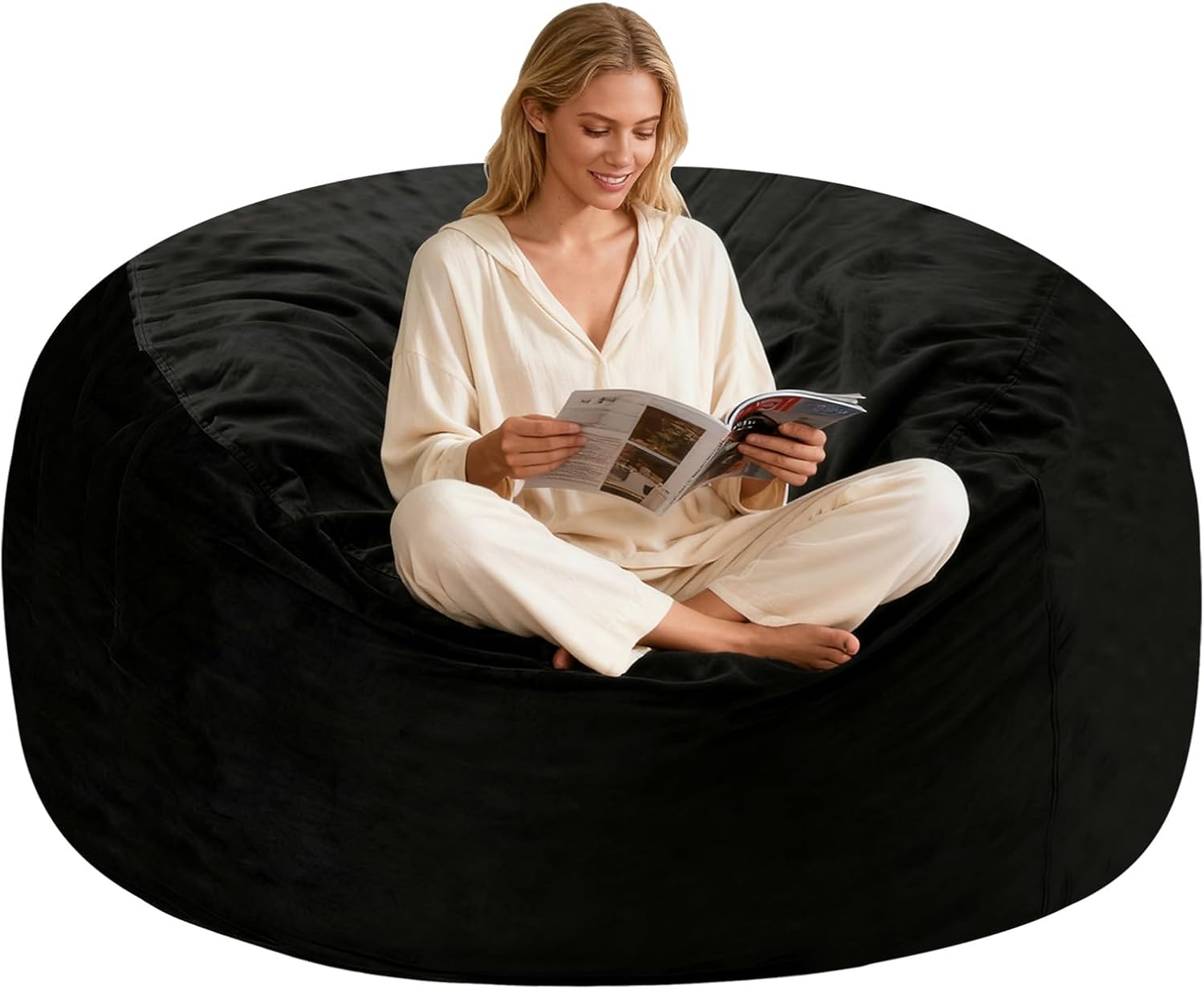Big Bean Bag Chairs for Adults - Comfy Lounge Reading Chairs