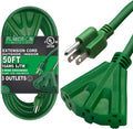 50 Ft Extension Cord with 3 Outlets - Durable Outdoor Power