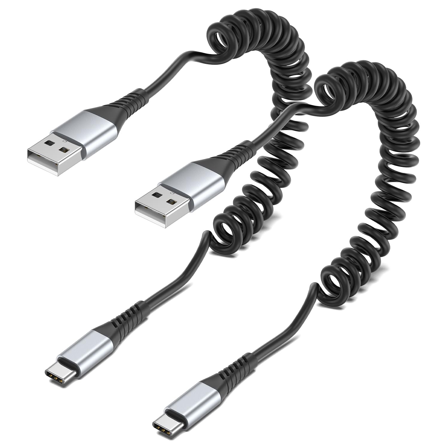 Fast Charging Coiled USB C Cable Set ~ PEAKLIFT