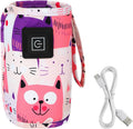 Portable Bottle Warmer Adjustable 3 Temperature USB Travel Milk Heater