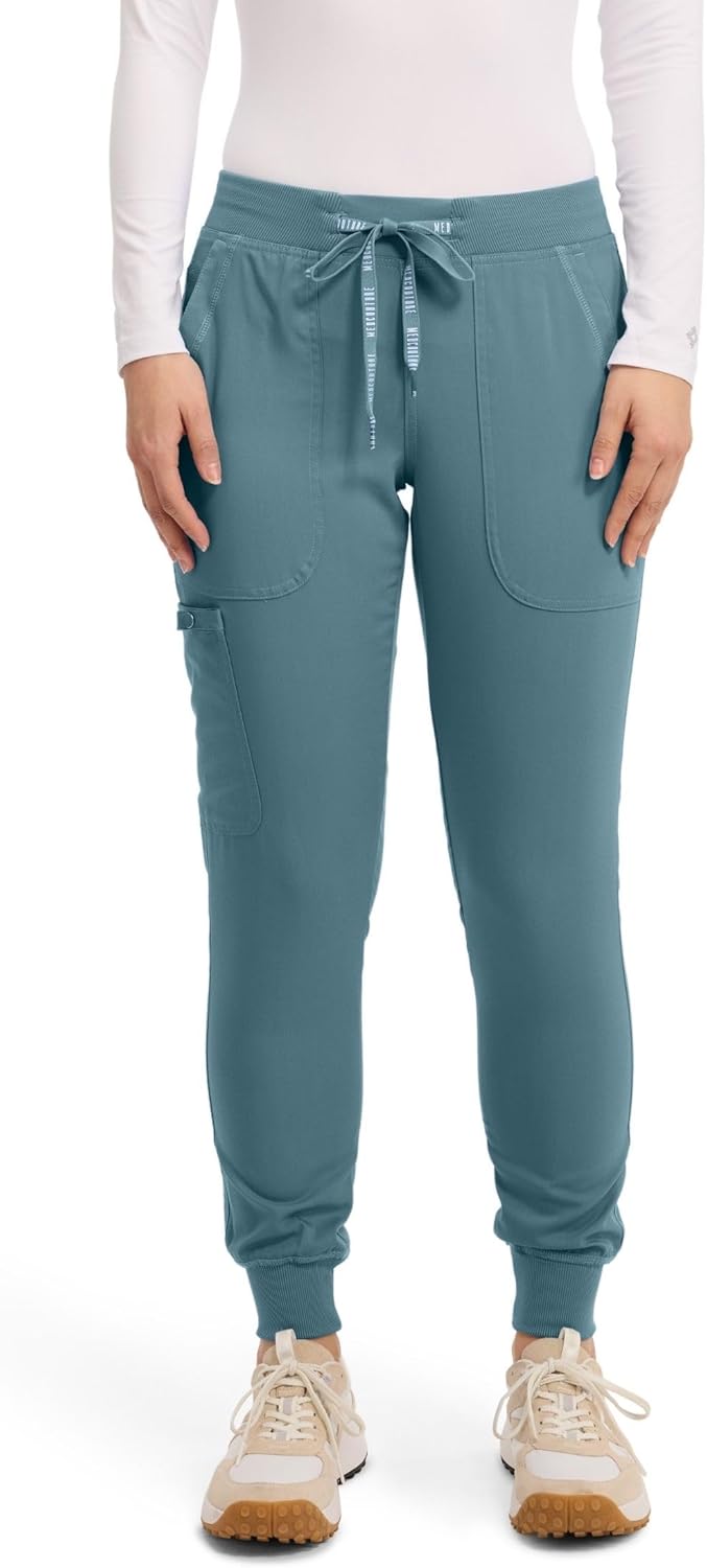 Med Couture Scrub Pants for Women - Lightweight Cargo Jogger