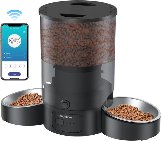 WiFi Smart Cat Feeder: Remote Control, 10s Meal Call