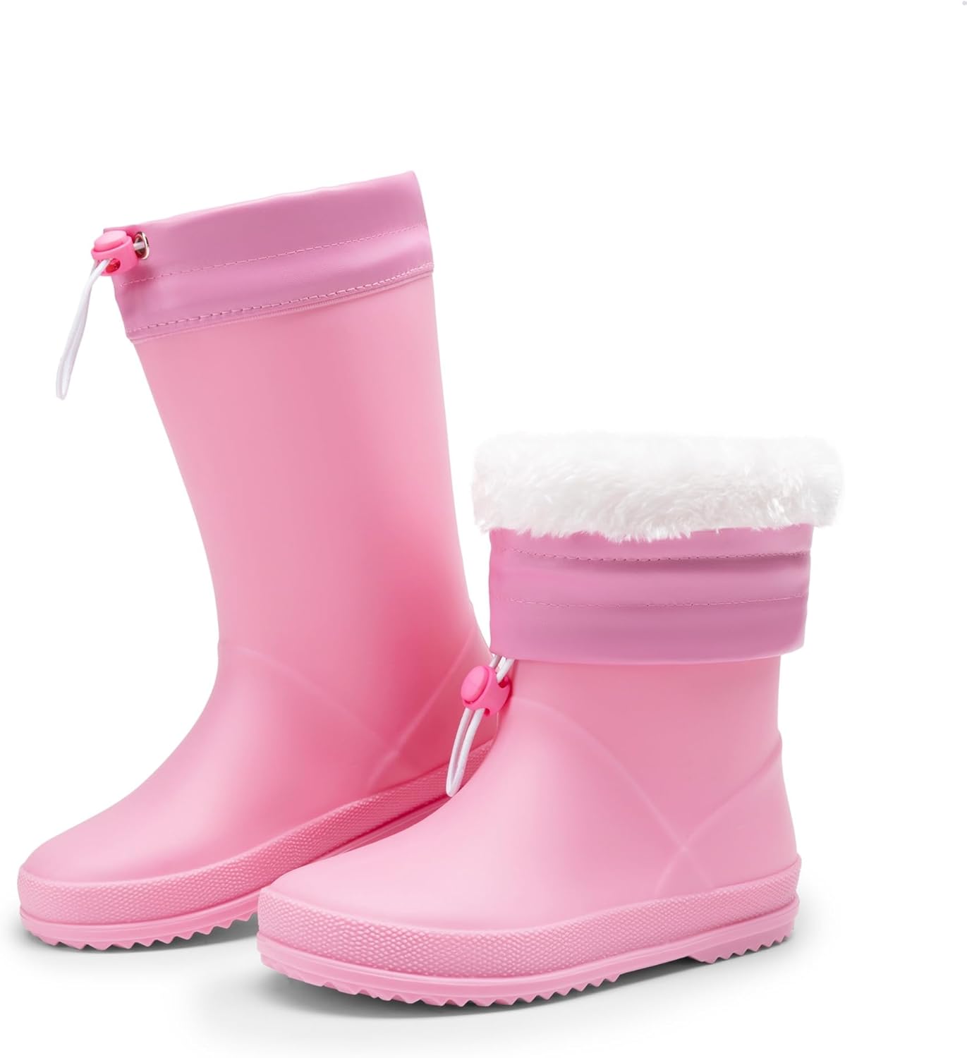 DREAM PAIRS Kids Rain Boots Waterproof Easy-on Outdoor Play