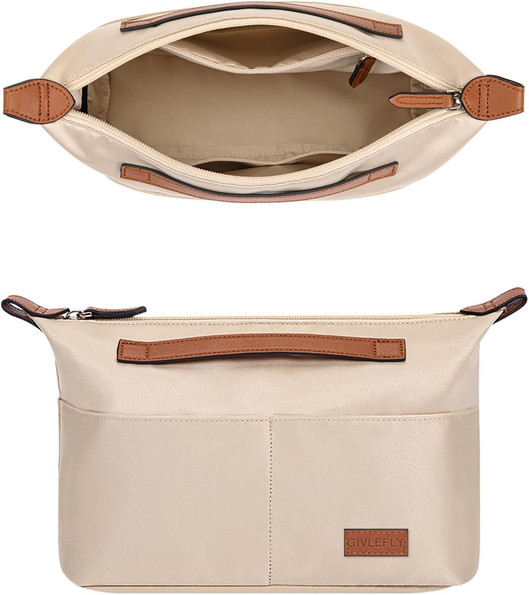 Extra Large Purse Organizer with Zipper for Neat Handbags