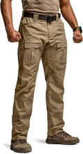 CQR Men's Flex Ripstop Tactical Pants - Durable Stretch (Style 9RN2)