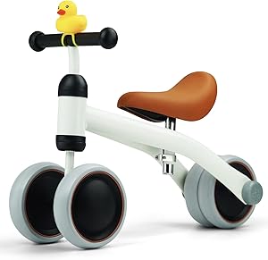 KRIDDO Baby Balance Bike for 1-2 Year Olds with Duck Bell